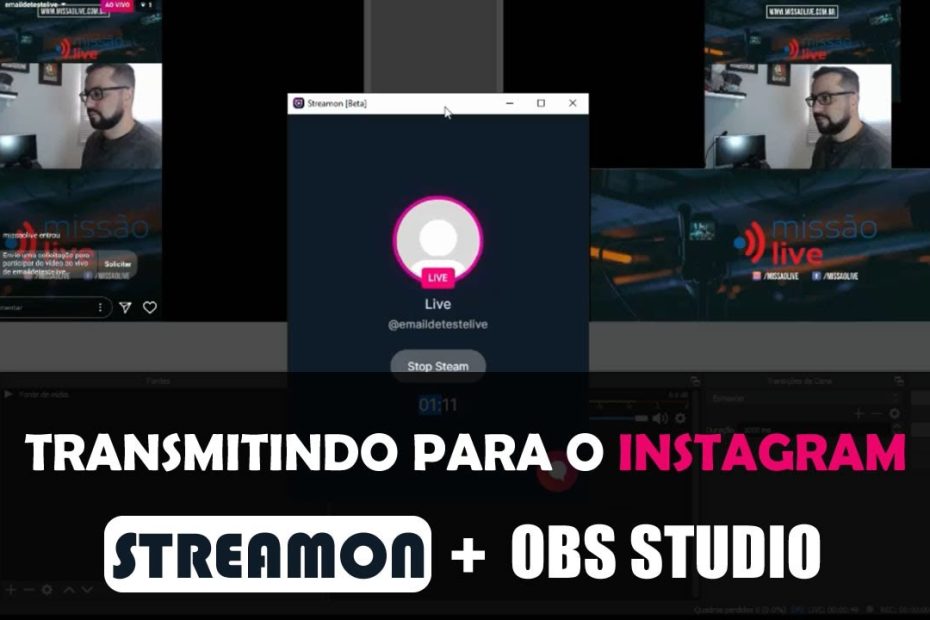 Transmitindo para o Instagram com Streamon