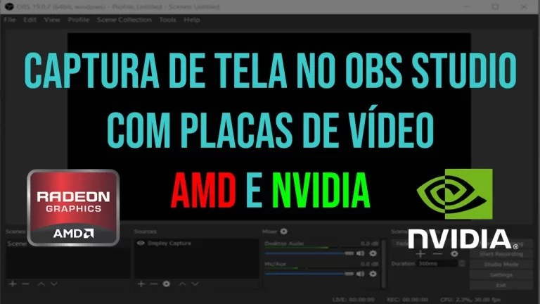 obs com nvidia e amd